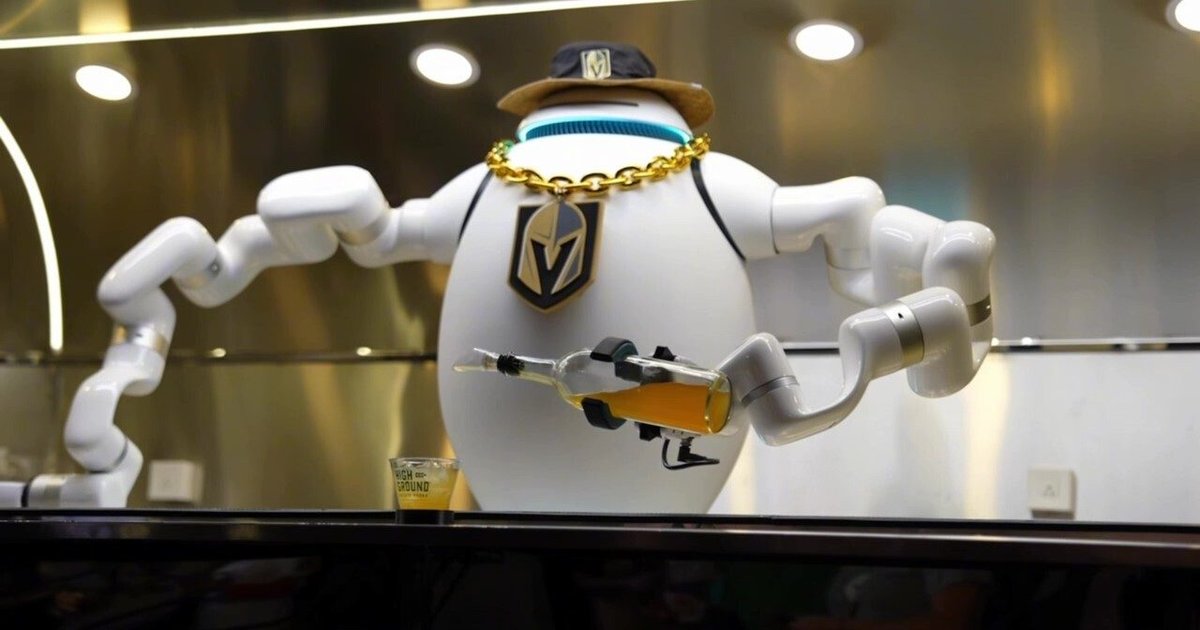 ADAM Robot Bartender Powered by Nvidia Serves Drinks at NHL Arena